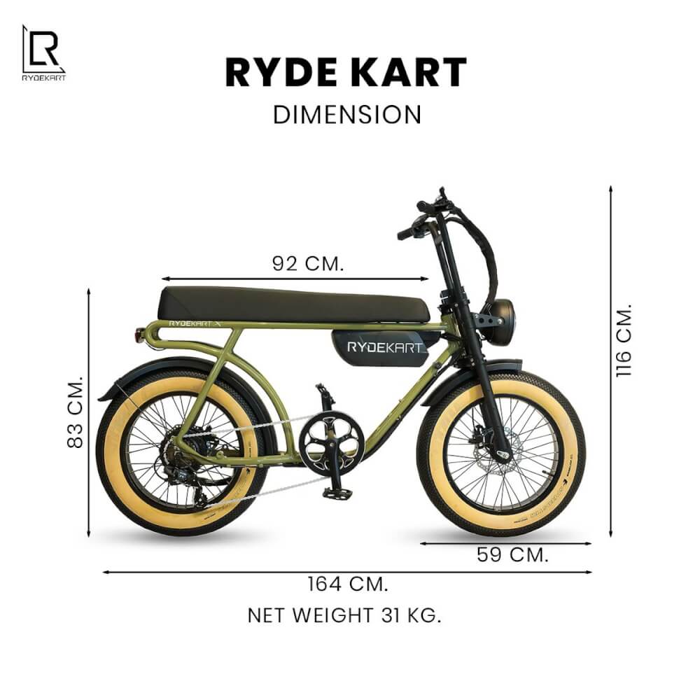จักรยานไฟฟ้า Rydekart รุ่น Ryde Kart - มอสกรีน_1